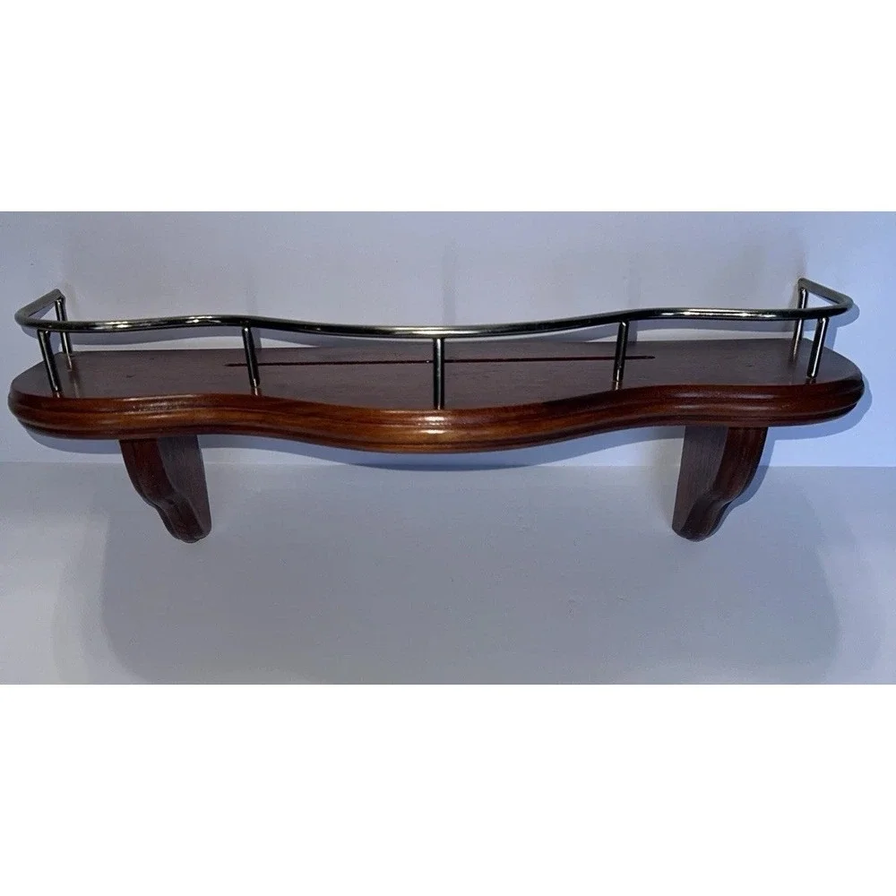 HOMCO Vintage Wood Wall Shelf 16